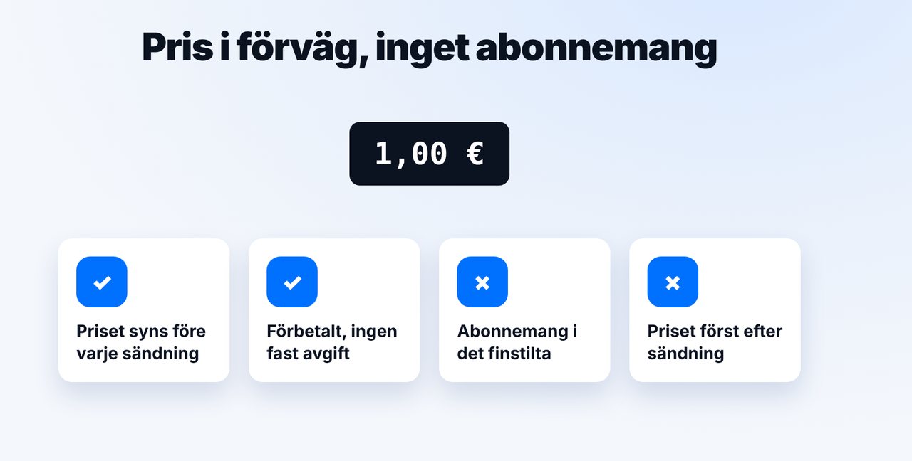 Kontrollera pris och abonnemang