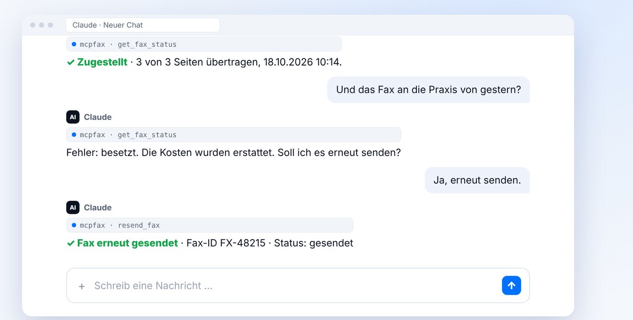Bei Fehler erneut senden