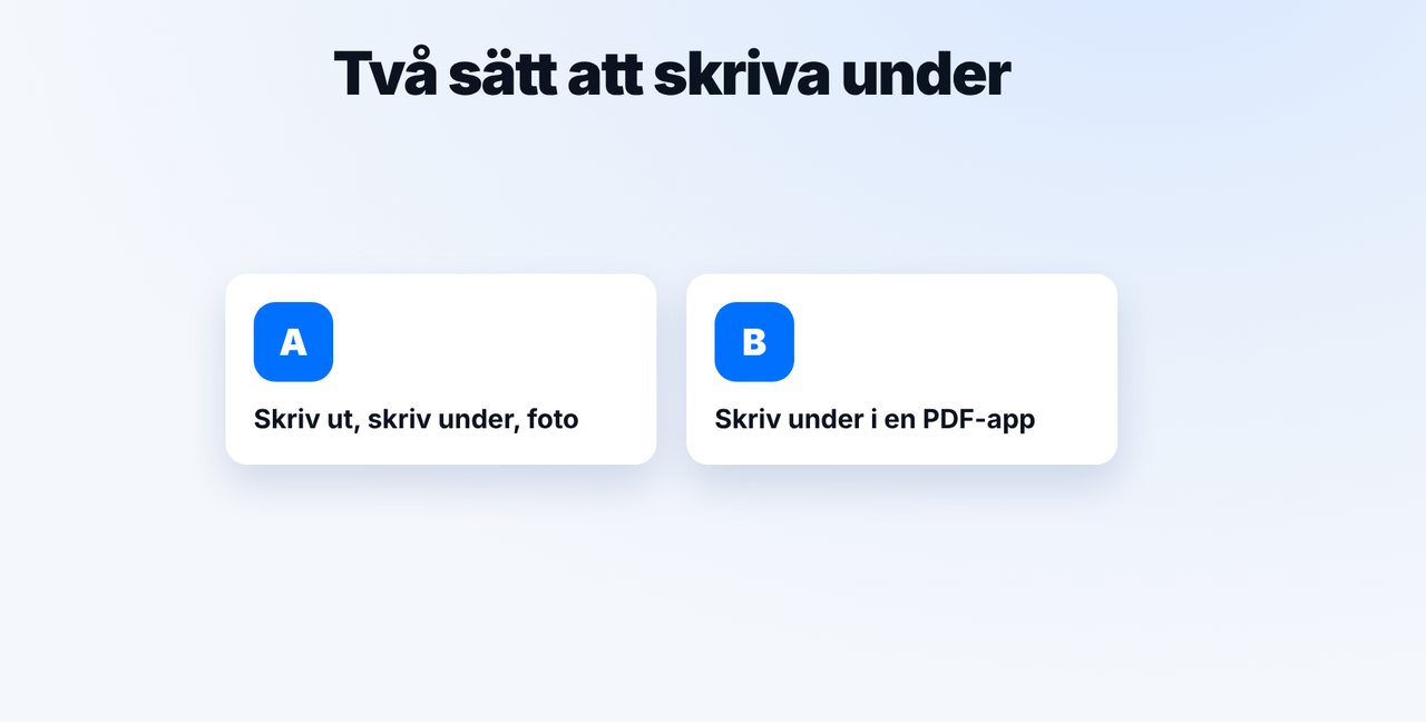 Välj sätt