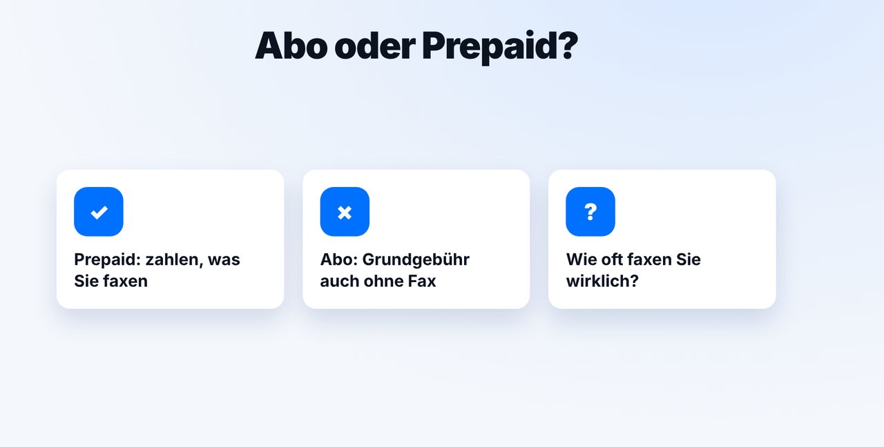 Abo oder Prepaid wählen