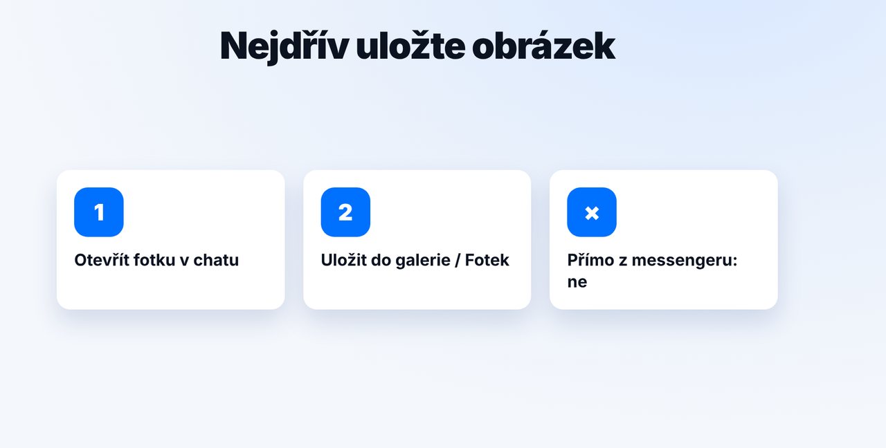 Uložte obrázek do mobilu